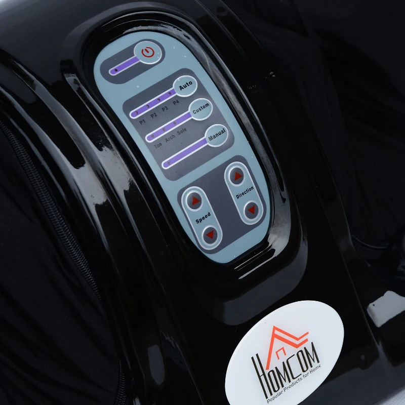 HOMCOM Electric Foot Massager W/Remote Control-Black