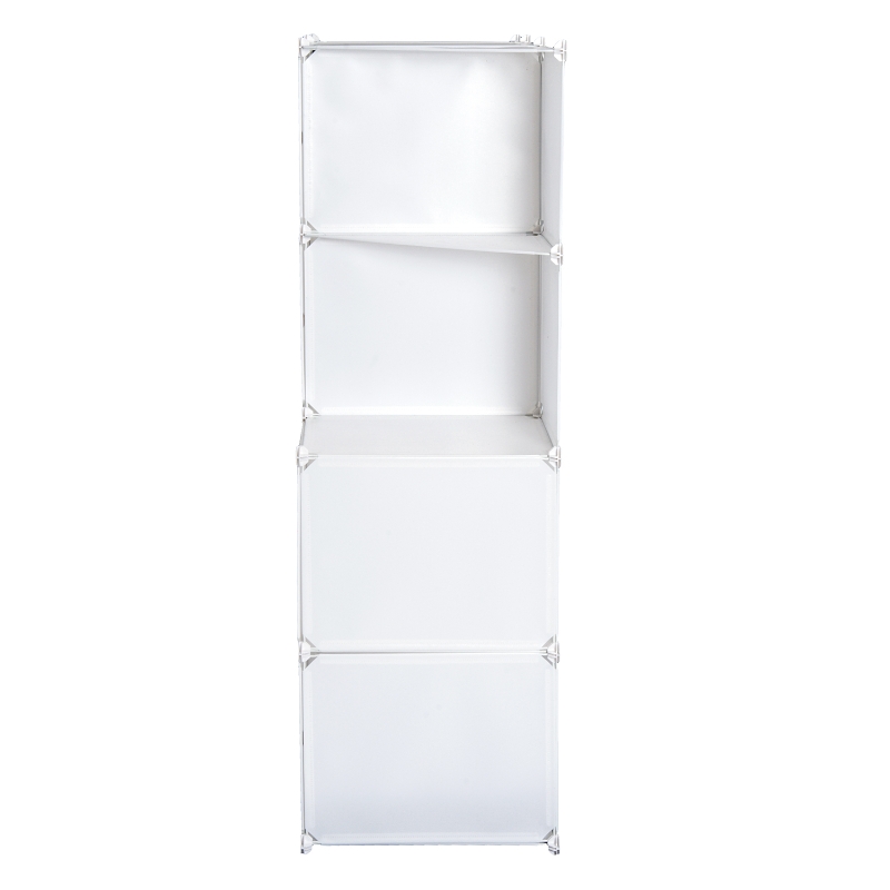 HOMCOM 10 Cubes Cupboard-White