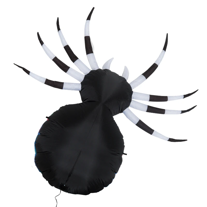 HOMCOM 1.6 M Inflatable Spider Decoration-Polyester Fabric
