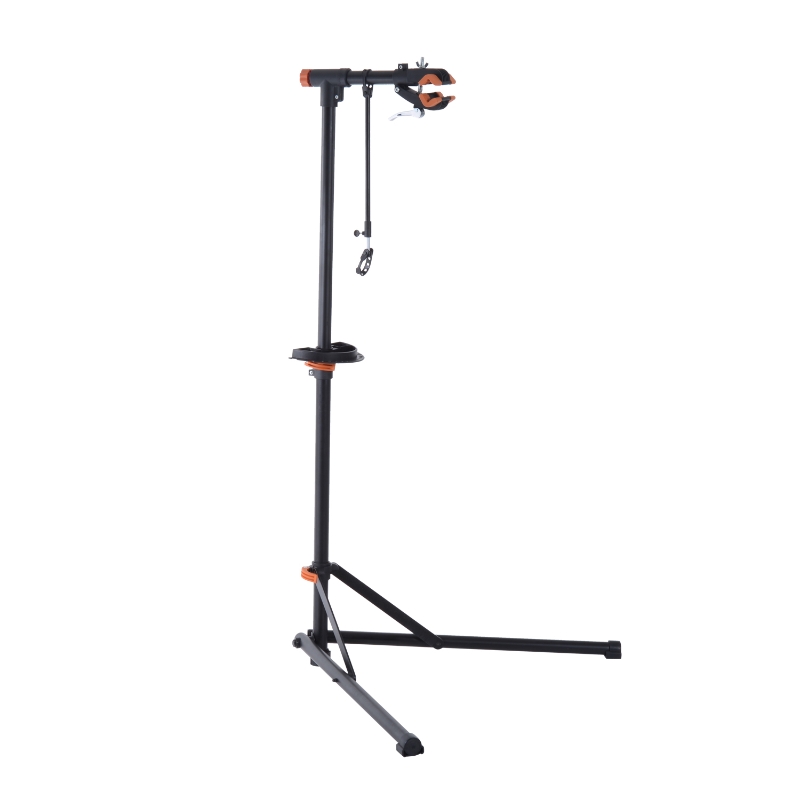 HOMCOM 85Lx59Wx100-159 H cm Adjustable Bicycle Repair Stand-Black