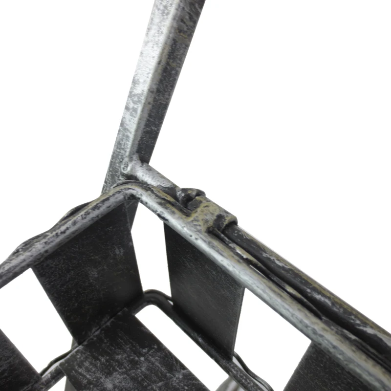 Outsunny 3-Tier Metal Plant Stand, 53Lx39Wx79H cm-Silver/Grey