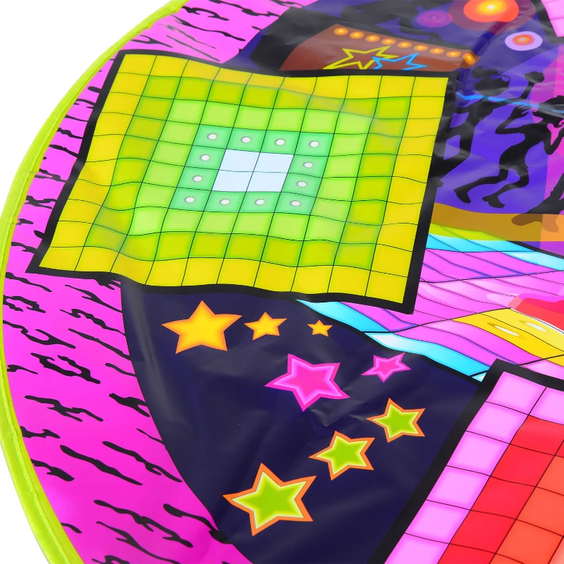 HOMCOM Battery Powered Plastic Musical Light-Up Dance Mat