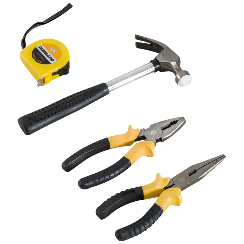 DURHAND 92 Pcs Mechanic Automotive Tool Box-Blue Case