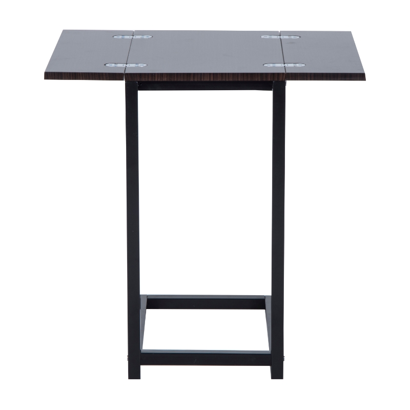 HOMCOM 30.5Lx45.7Wx61H cm Bedside Expanding Table-Walnut