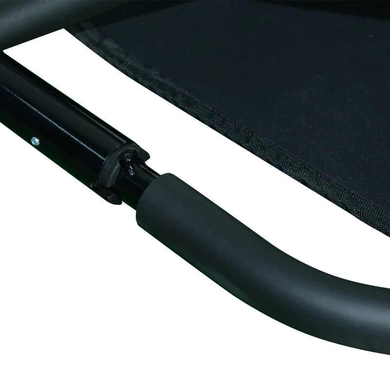 HOMCOM Folding Ab Fitness Crunch Abdominal Machine W/ Mat-Black