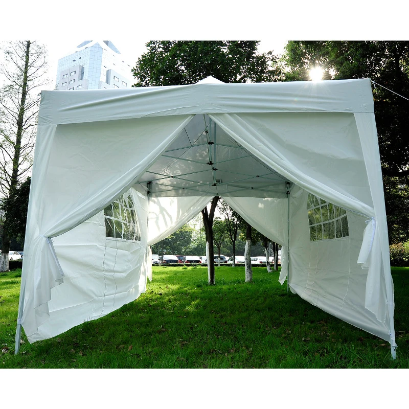 Outsunny Pop Up Gazebo Marquee, size(4.5m x 3m)-white