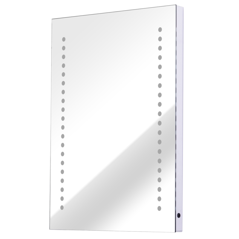 HOMCOM LED Touch Sensor Bathroom Mirror, 70x50x3.5 cm