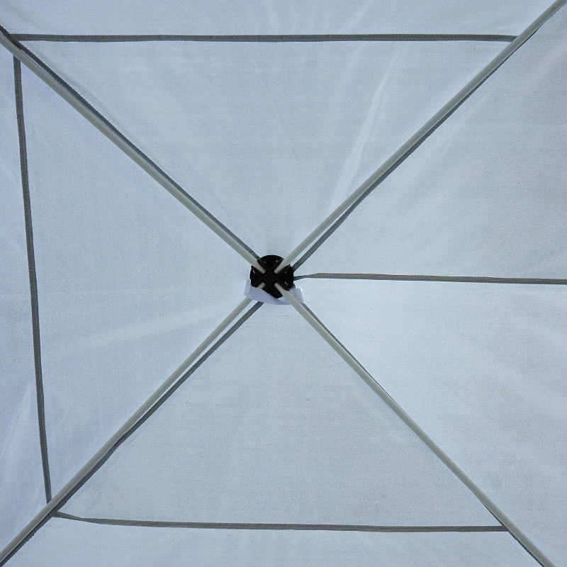 Outsunny Pop Up Gazebo 3 x 6m, Foldable Canopy Tent with Carrying Bag for Outdoor Garden Patio Party, White