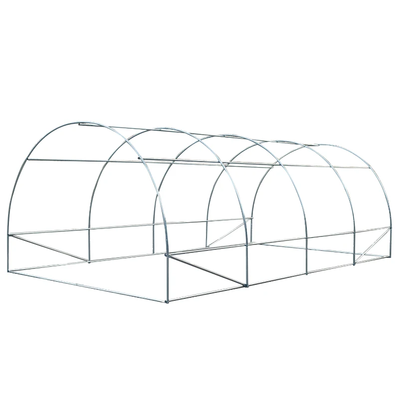 Outsunny Serre de Jardin Tunnel en Métal Vert 6 x 3 x 2 cm