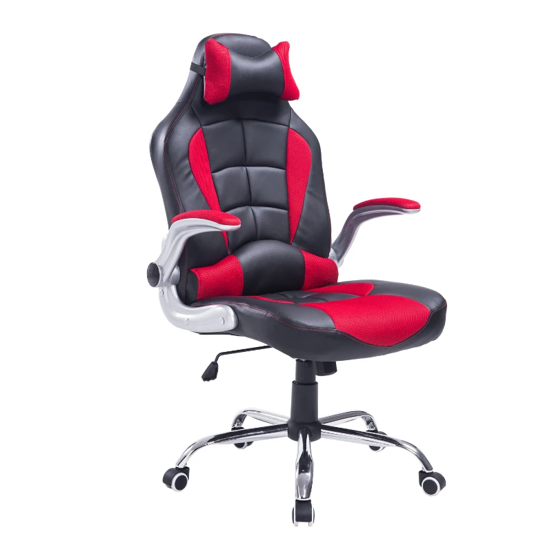 HOMCOM Racing Style Gaming Office Chair-Black/Red