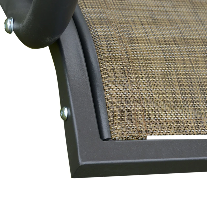 Outsunny 2-Seater Garden Swing Chair W/Canopy, 195Lx115Dx172Hcm