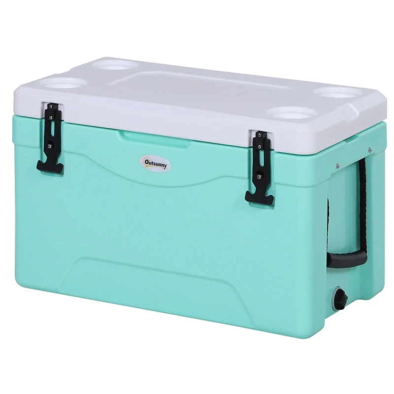 Outsunny 38L Rotomolded Outdoor Ice Cooler Chest Green