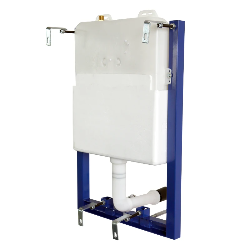 HOMCOM Toilet Installation System, Cistern Capacity 7L-White/Blue