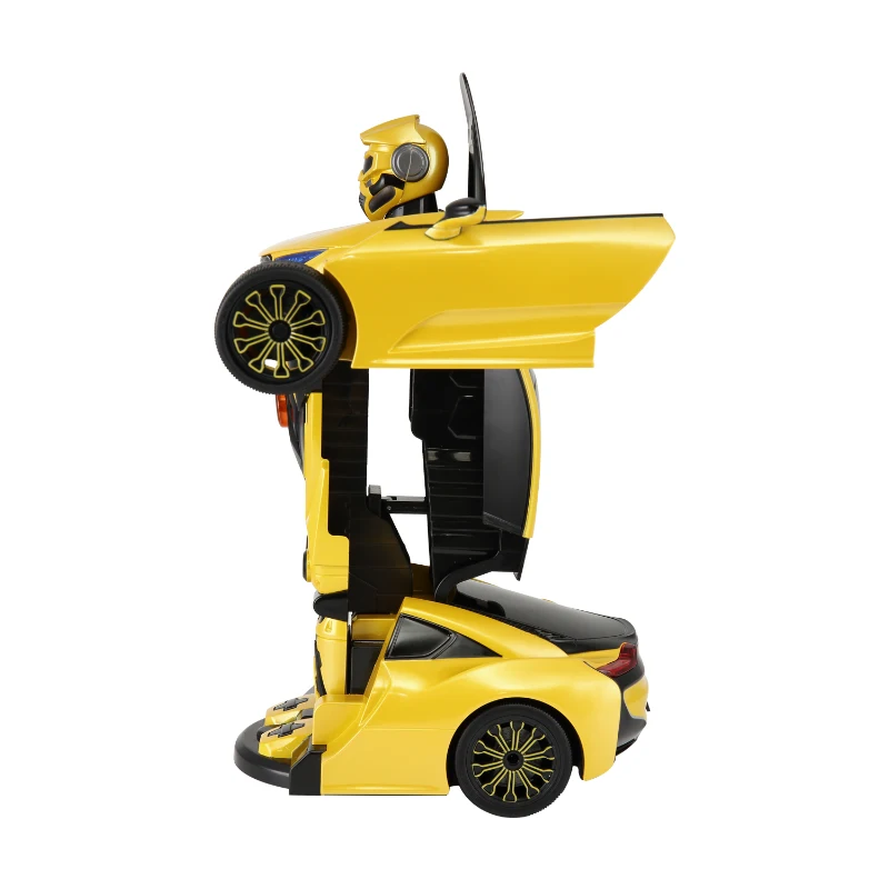 HOMCOM 2.4G RC Radio Remote Control Car Transformer-Yellow