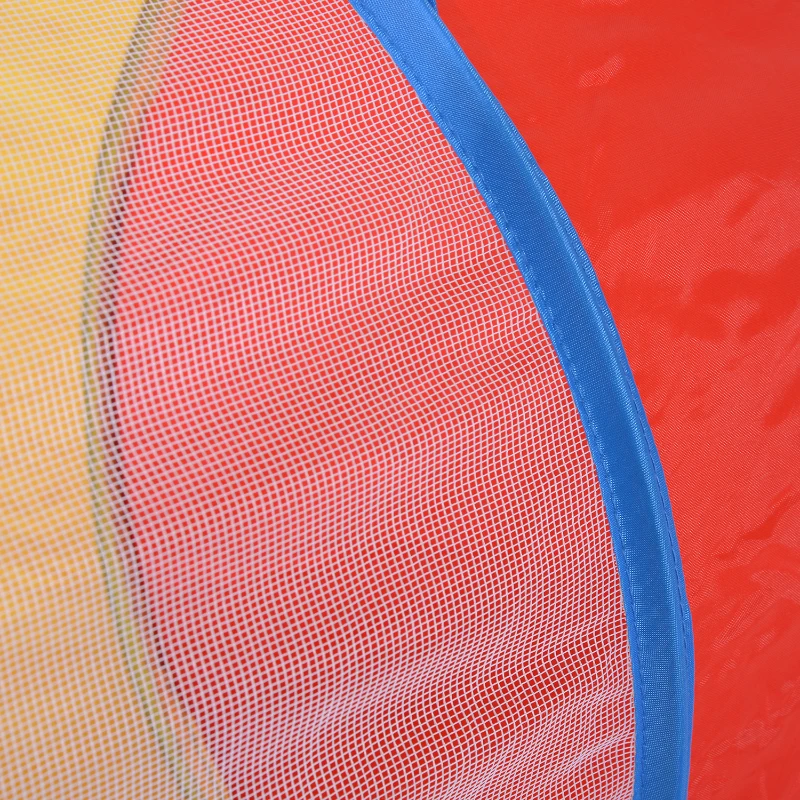 PawHut Exercise Cat Tunnel-Red/Blue/Yellow