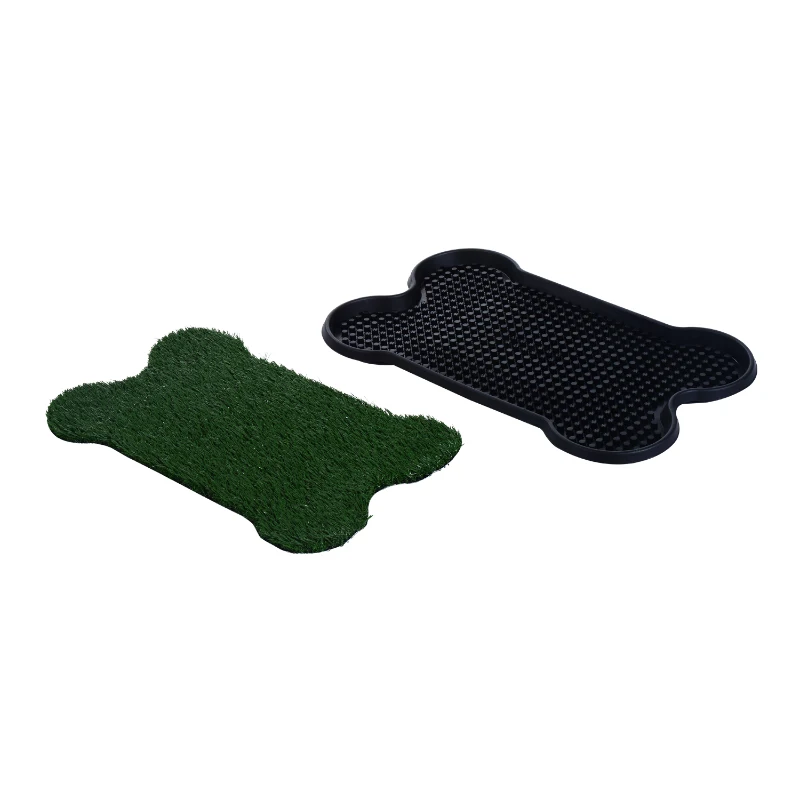 PawHut Pet Indoor Toilet Training Mat W/Tray and Loo Pad