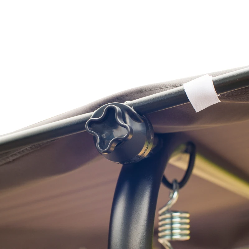 Outsunny Garden Patio Swing Chair 3 Seater Swinging Hammock Canopy Outdoor Cushioned Bench Bed Seat (Grey)