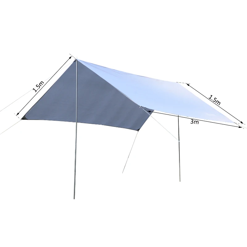 Outsunny Tent Shelter, 3x3 m-White