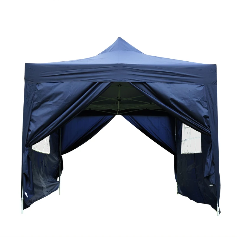 Outsunny Pop Up Gazebo Marquee, size(4.5m x3m)-Blue