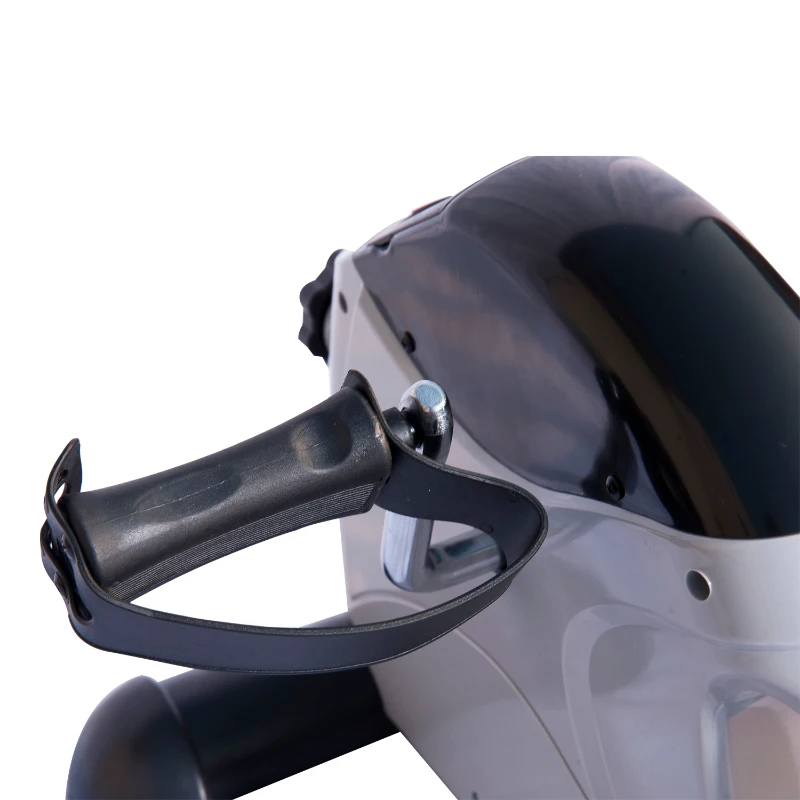 HOMCOM Portable Mini Pedal Exerciser Bike Leg/Arm LCD-White