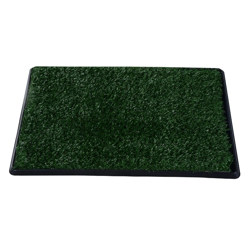 PawHut Puppy Dog Training Grass Mat Indoor Pet Potty Trainer 51L x 76W cm