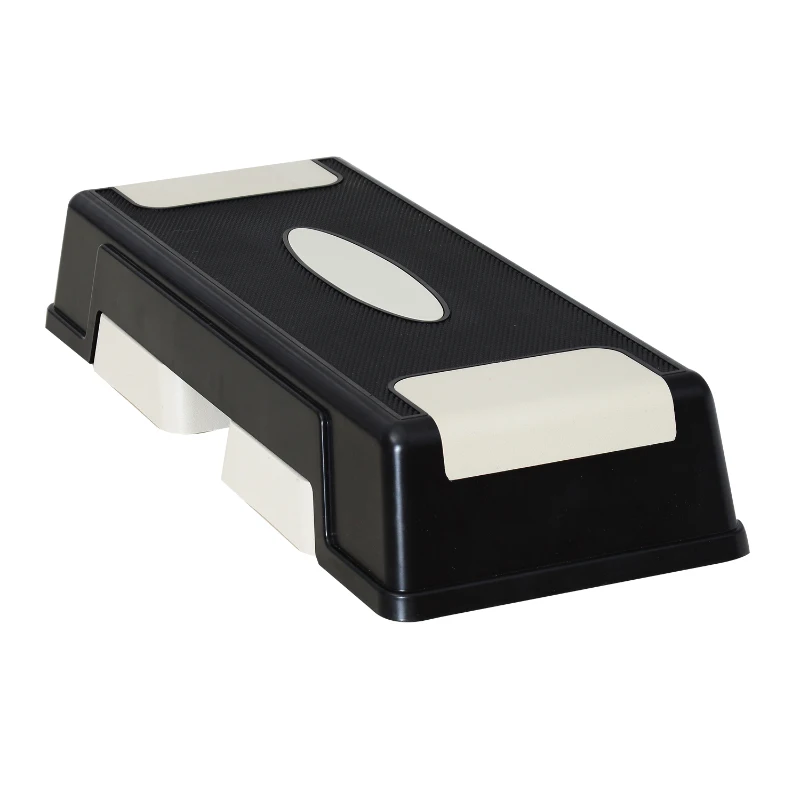 HOMCOM Adjustable Aerobic Stepper W/ Yoga Workout Platform