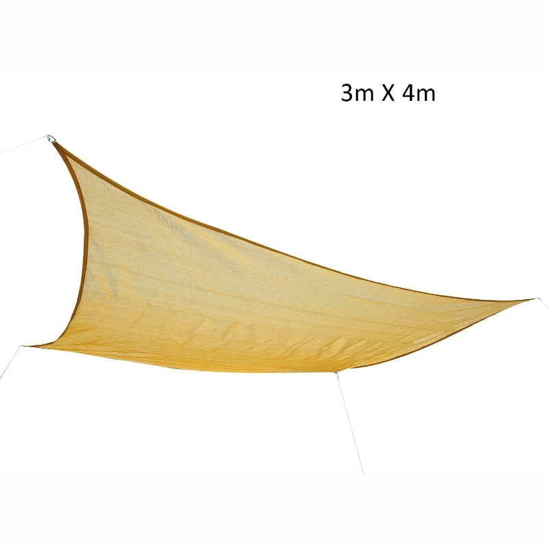 Outsunny 3x4 m Sun Shade Sail-Sand