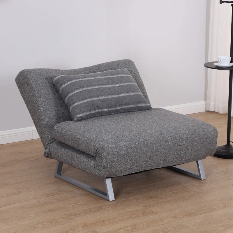HOMCOM Leisure Recliner Sofa Bed-Grey