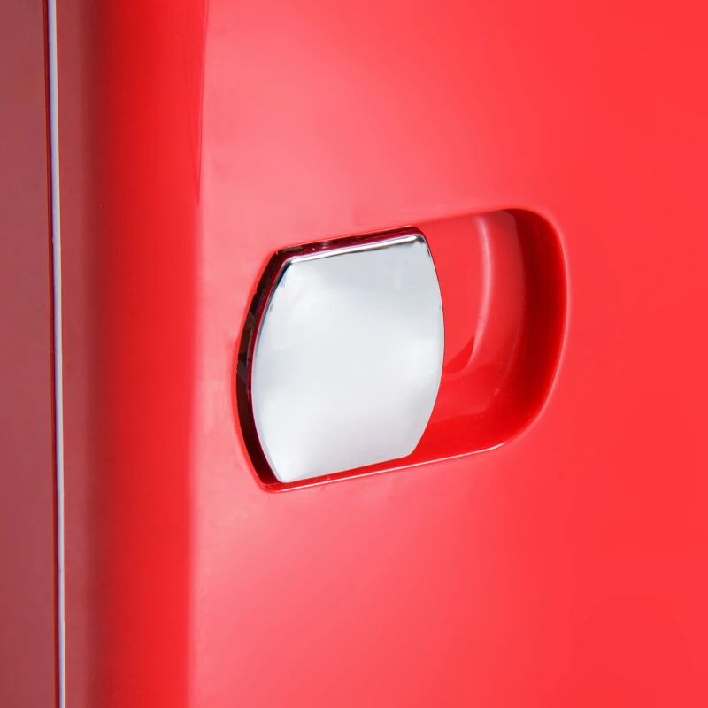 HOMCOM Electric Mini Fridge, 4L-Red