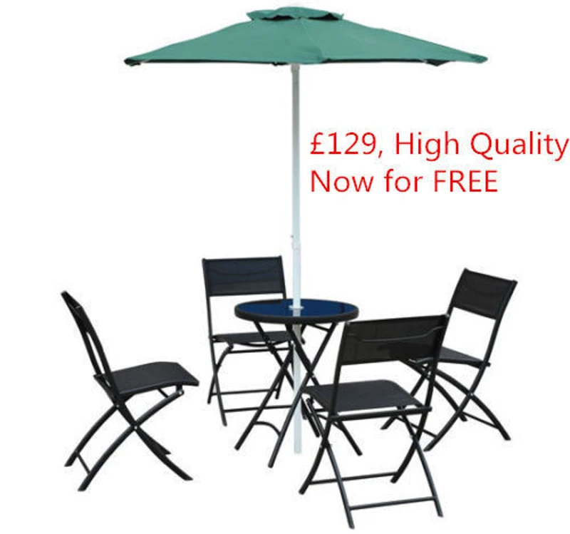 Outsunny 9 Pcs Rattan Dining Set+Free 5 Pcs Bistro Set