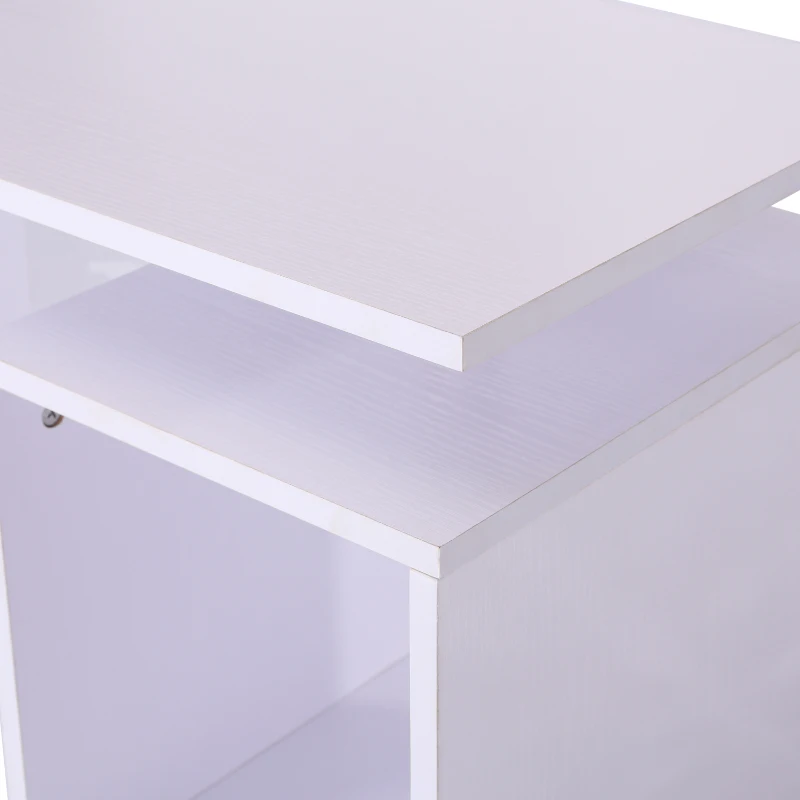 HOMCOM Side Table (77x44x40 cm)-White