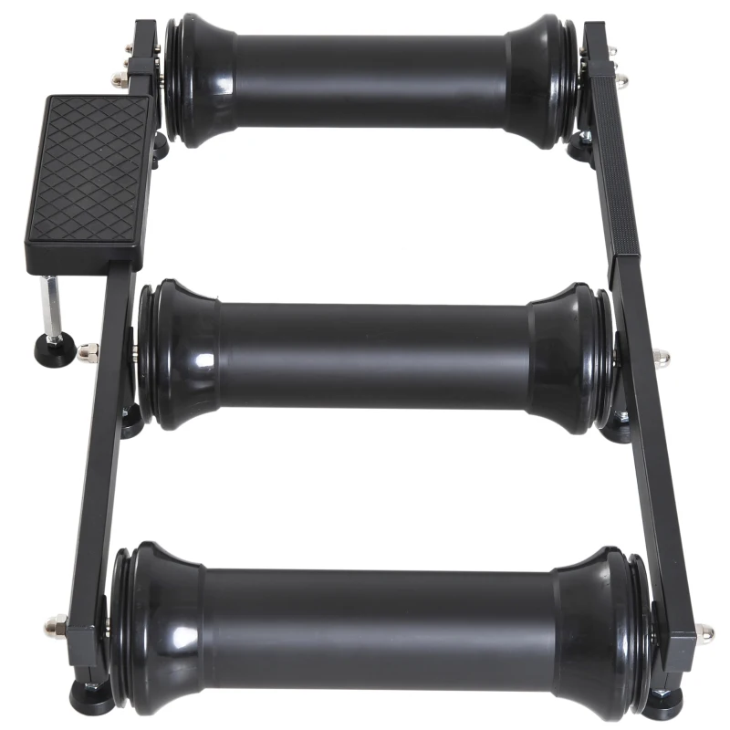 HOMCOM Folding Roller Bike Trainer-Black
