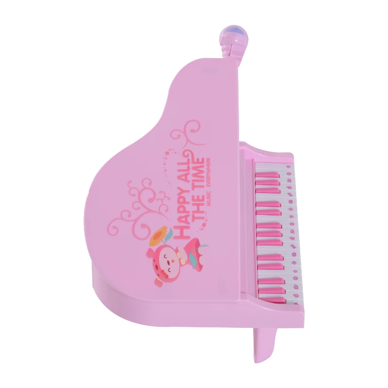 HOMCOM Mini Electronic  Piano W/Microphone-Pink
