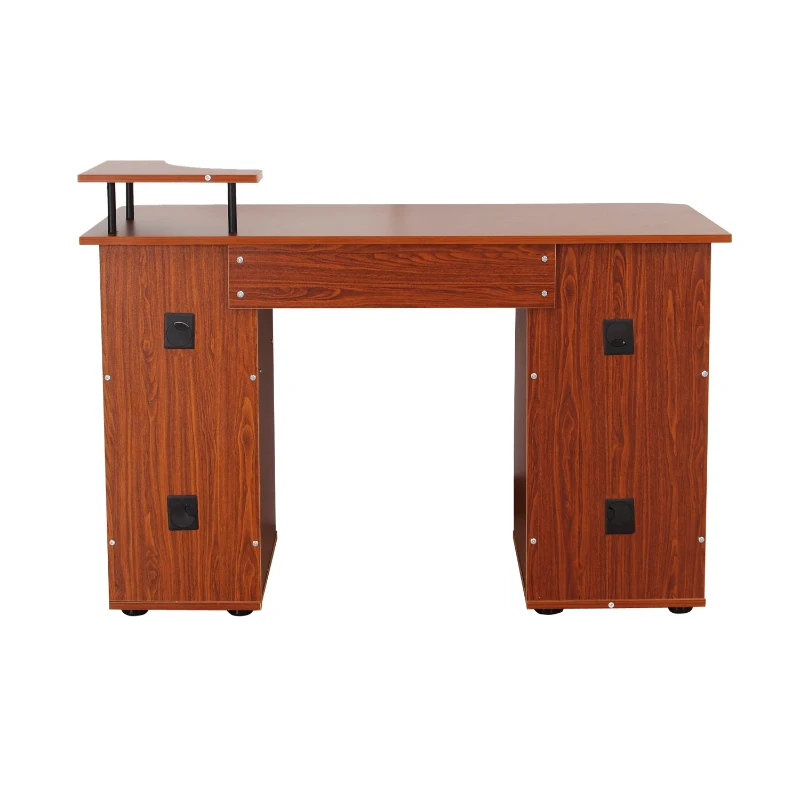 Homcom Bureau Informatique Multi-Rangements en Bois 120 x 55 x 85 cm