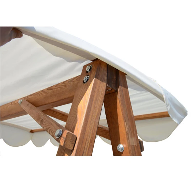 Homcom Balancoire de Jardin Deux Places Blanc 162 x 130 x 185 cm