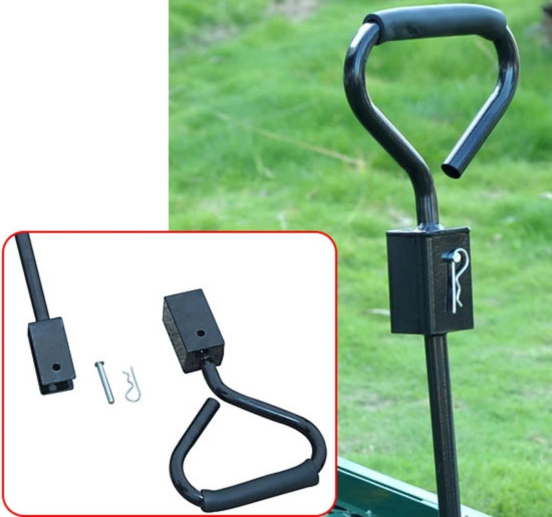 Outsunny Chariot de Transport à 4 Roues en Métal Vert 98 x 45 x 85 cm