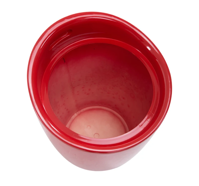 HOMCOM Ottoman Storage Stool, PU, ABS-Red