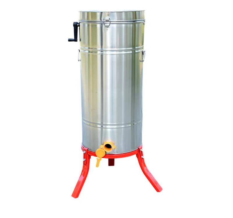 HOMCOM Honey Extractor, Stainless Steel, 4 Frames