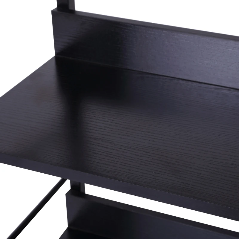 HOMCOM 4 Tiers Heavy Duty Bookcase-Black