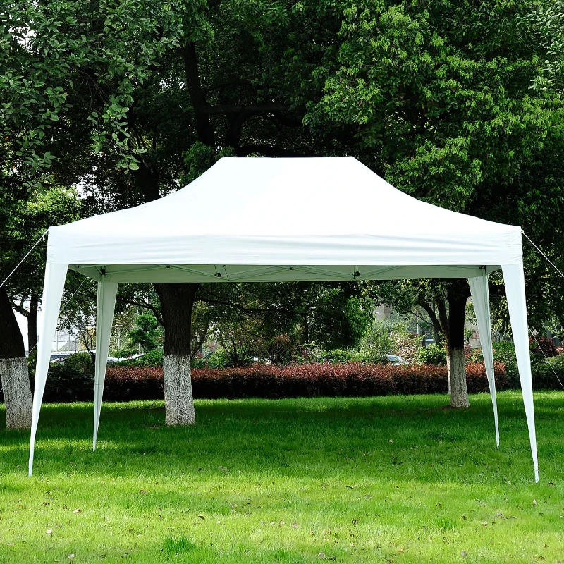Outsunny Pop Up Gazebo Marquee, size(4.5m x 3m)-white