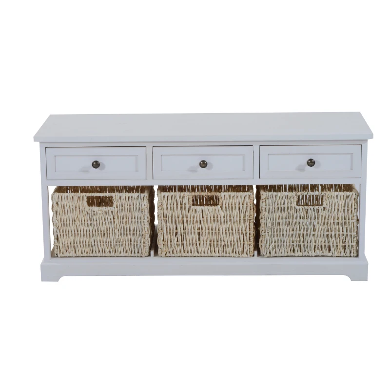 HOMCOM Storage Drawer-White