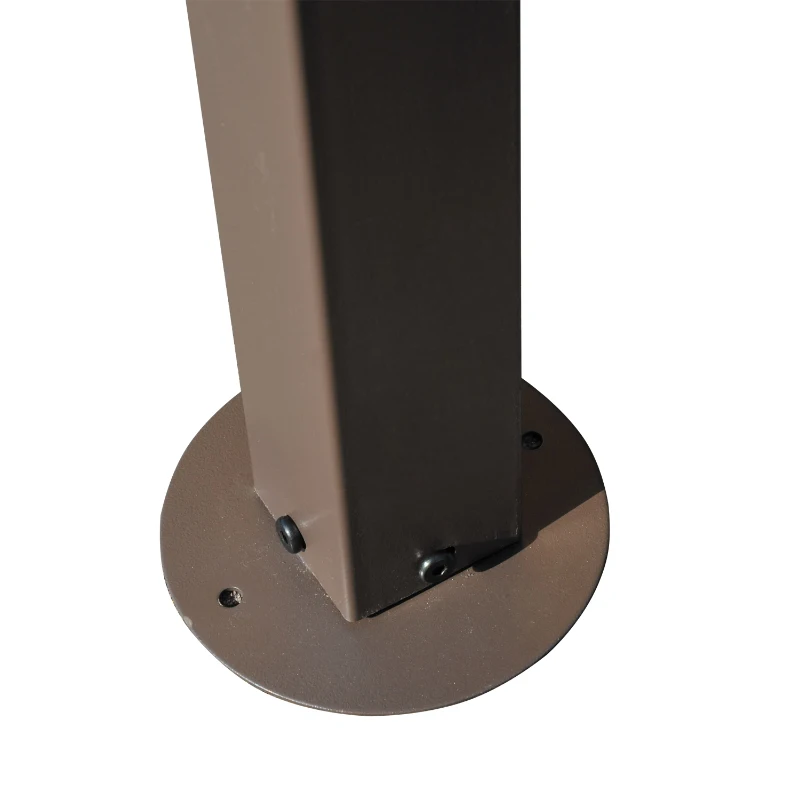 Outsunny Tente de Réception Style Colonial Beige 201 x 43,5 x 22 cm