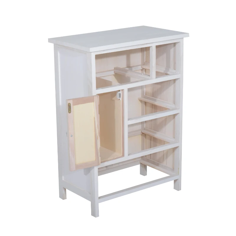 HOMCOM Wood Storage Cabinet Chest of Drawers Unit Wooden Multicolor Drawer Organiser Bedroom Furniture