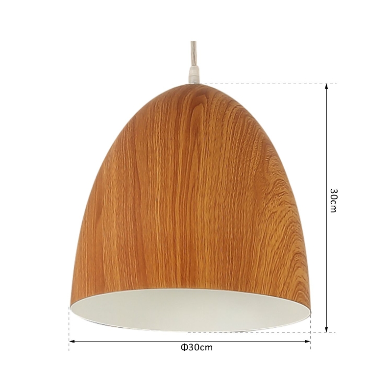 Ceiling Lamp ShadeWood Grain Colour/White Aosom.co.uk