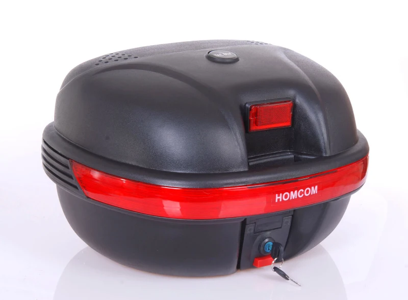 HOMCOM Motorcycle Back Top BoxCase, 35L