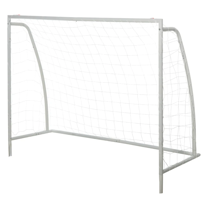 HOMCOM 6ft x 4ft 3-in-1 Target Goal Rebounder Net Practise Soccer Football Training for Teens Adult Play Teaching Ball