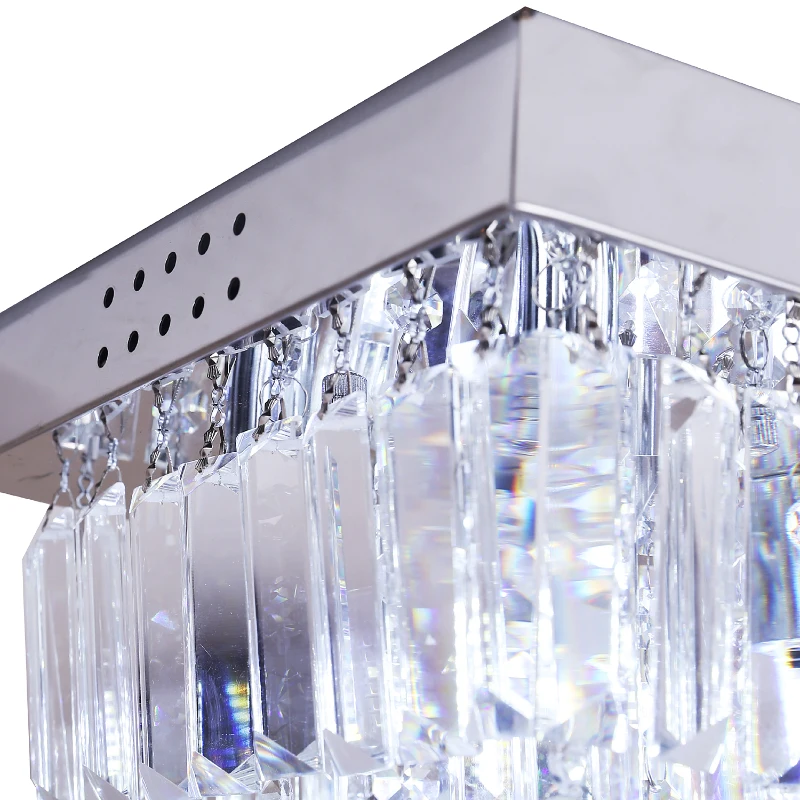 HOMCOM K9 Crystal 5 Light Ceiling Pendant Fixture