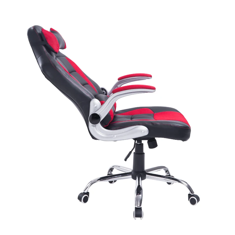 HOMCOM Racing Style Gaming Office Chair-Black/Red