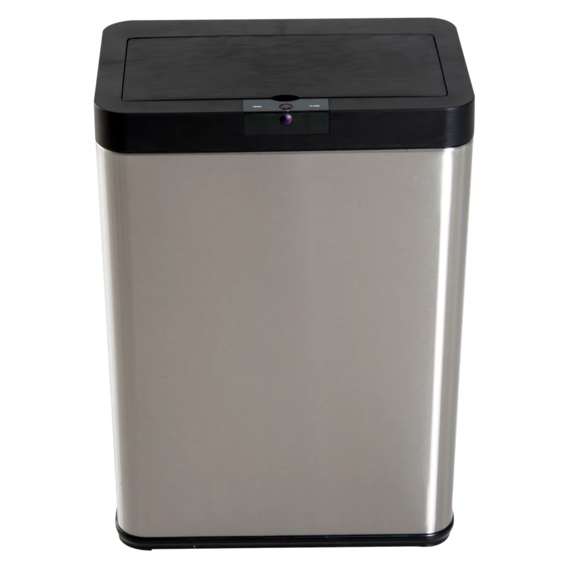 HOMCOM Sensor Bin, Stainless Steel, 52L