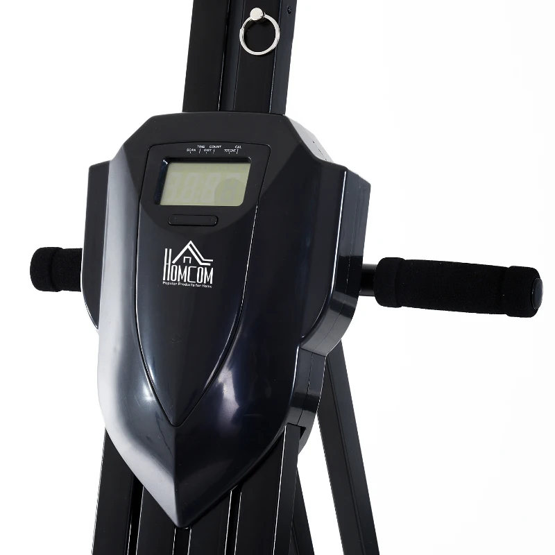 HOMCOM Vertical Climbing Machine W/ Monitor-Black